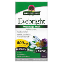 Витамины и БАДы для глаз Nature's Answer, очанка, 400 мг, 90 вегетарианских капсул