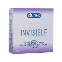 Durex Invisible Extra Lubricated 10 St. kondom für Herren Kondom 10 St.