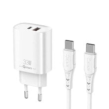 QCHARX Eros USB-A and USB-C wall charger