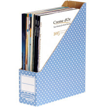 Magazine rack Fellowes 4482101 Blue A4 Recycled cardboard 10 Pieces 7,8 x 31,1 x 25,8 cm