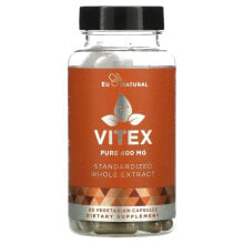 Витамины и БАДы для женщин еу Натурал, Vitex, 400 мг, 60 вегетарианских капсул