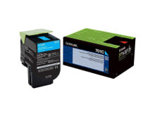 Купить картриджи для принтеров Lexmark: LEXMARK 70C10C0 701C CYAN RETURN PROGRAM TONER CARTRIDGE