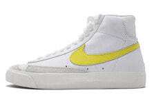 Nike Blazer Mid 中帮 板鞋 男女同款 白黄 / Кроссовки Nike Blazer Mid BQ6806-101