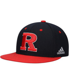 adidas men's Black Rutgers Scarlet Knights On-Field Baseball Fitted Hat
