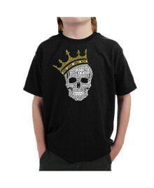 LA Pop Art big Boy's Word Art T-shirt - Brooklyn Crown