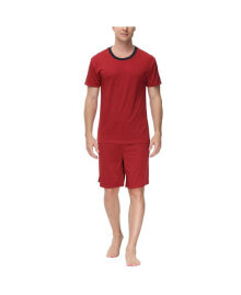 INK+IVY men's Moisture-Wicking Crewneck T-Shirt & Shorts Pajama Set