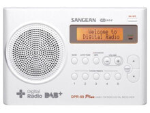 Sangean DPR-69+ радиоприемник Портативный Цифровой Белый DPR-69+ W