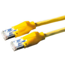 Кабели и разъемы для аудио- и видеотехники draka Comteq 72201Y сетевой кабель Желтый 1 m Cat6a S/FTP (S-STP)