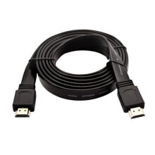 Кабели и разъемы для аудио- и видеотехники V7 V7HDMI4FL-02M-BK-1E HDMI кабель 2 m HDMI Тип A (Стандарт) Черный