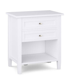 Simpli Home warm Shaker Solid Wood Bedside Table