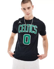 Купить мужские футболки и майки Nike Basketball: Nike Basketball NBA Unisex Boston Celtics Jayson Tatum essential graphic t-shirt in black