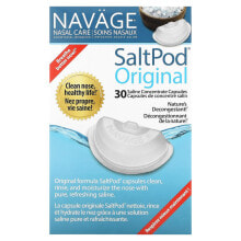 Витамины и БАДы от аллергии navage, Nasal Care, солевое промывание носа, Saltpod Original, 30 капсул с солевым концентратом