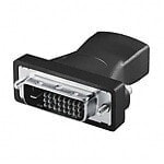 Computer connectors and adapters logiLink HDMI to DVI Adapter - HDMI 19-pin female - DVI-D (24+1) male - Black