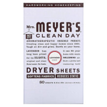 Mrs. Meyers Clean Day, Антистатические салфетки, аромат лаванды, 80 шт.