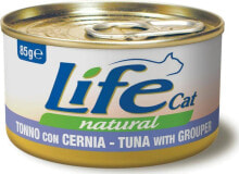 Life Pet Care LIFE CAT pusz.85g TUNA + GROUPER GRANIK/24