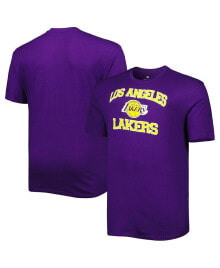 Купить мужские футболки и майки Profile: Men's Purple Los Angeles Lakers Big and Tall Heart & Soul T-shirt