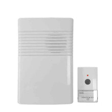 Wireless Doorbell with Push Button Bell EDM 80 dB 14,8 x 9,7 x 4 cm (12 V)