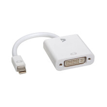 Компьютерные разъемы и переходники V7 CBL-MD1WHT-5E видео кабель адаптер 0,17 m mini DisplayPort DVI-D Белый
