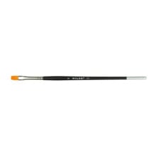 MILAN Polybag 6 Premium Synthetic Flat Paintbrushes With Short Handle Series 621 Nº 2