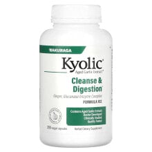 Kyolic, Aged Garlic Extract, выдержанный экстракт чеснока, для удаления дрожжевого грибка и улучшения пищеварения, формула 102, 200 вегетарианских капсул