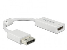 DeLOCK 63936 видео кабель адаптер 0,1 m DisplayPort HDMI Белый