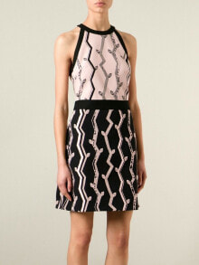 Купить женские платья 3.1 Phillip Lim: 3.1 Phillip Lim Black Pink Cut-in Tank Sleeveless Design Mini Dress Size 6