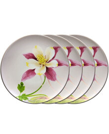 Colorwave Floral Accent Plates, Set of 4