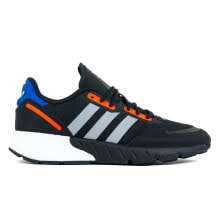 Мужские кроссовки Мужские кроссовки спортивные для бега черные текстильные летние на высокой подошве Adidas ZX 1K Boost