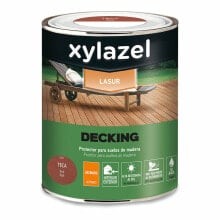 Protective Oil Xylazel Decking Teak 750 ml Satin finish