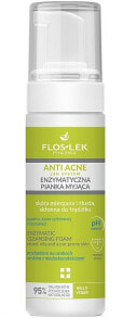 Reinigungsschaum für fettige- und Mischhaut - Floslek Anti Acne 24H System Enzymatic Cleansing Foam