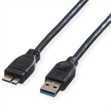 ROLINE USB 3.0 Cable, A - Micro B, M/M 0.15 m USB кабель 11.02.8876