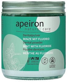 Dentalpulver Minze mit Fluorid - Apeiron Dental Powder Mint With Fluoride