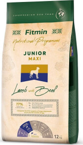 Fitmin FITMIN maxi junior jagnięcina z wołowiną - sucha karma dla psa - 12kg