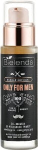 Feuchtigkeitsspendender und tonisierender Gel-Booster für das Gesicht mit Hanf, Hopfen und Magnesium - Bielenda Barber Edition Only For Men Booster