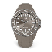 Мужские наручные часы с ремешком Мужские наручные часы с коричневым силиконовым ремешком Haurex SG382UG2