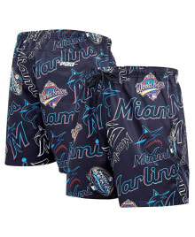 Купить мужские шорты Pro Standard: Men's Black Miami Marlins Toss Logo Woven Shorts