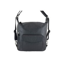 Женская сумка-портфель кожаная черная Barberini's