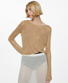 Women's Openwork Lurex Sweater купить в интернет-магазине