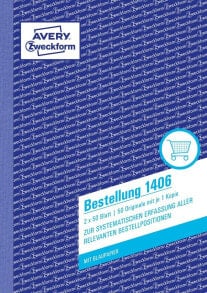 Avery 1406 бухгалтерский бланк/книга A5 50 страниц