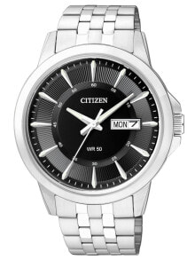 Мужские наручные часы с браслетом Мужские наручные часы с серебряным браслетом Citizen BF2011-51E Quartz Mens 40mm 5ATM