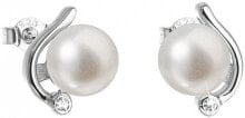 Женские ювелирные серьги серебряные серьги жемчуг с натуральным жемчугом Павон 21038.1