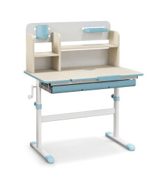 Slickblue height Adjustable Kids Study Desk with Tilt Desktop for 3-12 Years Old