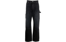 Купить мужские джинсы AMIRI: Джинсы мужские черного цвета AMIRI SS22 с деталями из денима PS22MDS131023