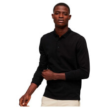 SUPERDRY Cotton Pique Long Sleeve Polo