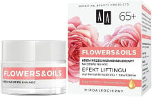 Tages- und Nachtcreme mit Lifting-Effekt 65+ - AA Flowers & Oils Night And Day Lifting Effect Cream