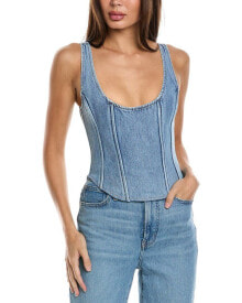 Купить женские футболки и топы WeWoreWhat: Weworewhat Denim Scoop Corset Women's