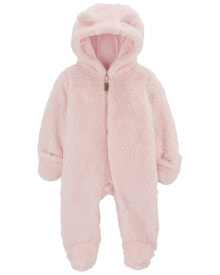 Baby Hooded Sherpa Jumpsuit