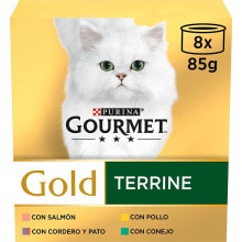 PURINA Gourmet Gold Assorted Terrine 8x85g Cat Food