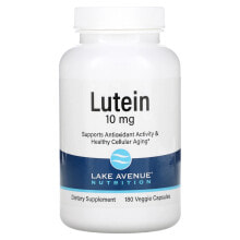 Lake Avenue Nutrition, лютеин, 10 мг, 180 растительных капсул (Товар снят с продажи) 