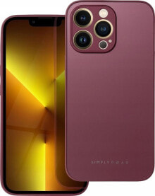 ROAR Futerał Roar Matte Glass Case - do iPhone XS bordowy